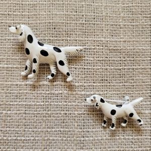 Vintage Dog Mom Mobwife Preppy Coastal Grandmother Die-cast Dog Broach Pins (2)